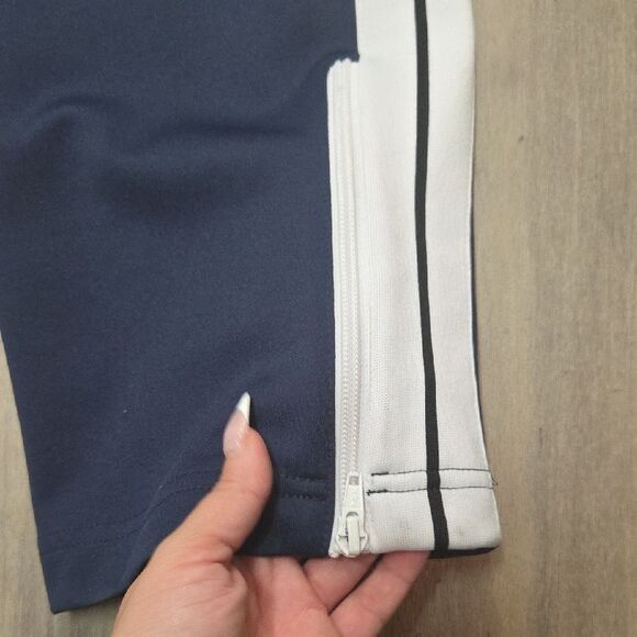 Palm Angels Navy Joggers with White Stripes - Picture 7 of 10